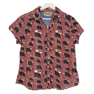 Vintage Angelique Americana Shirt Medium